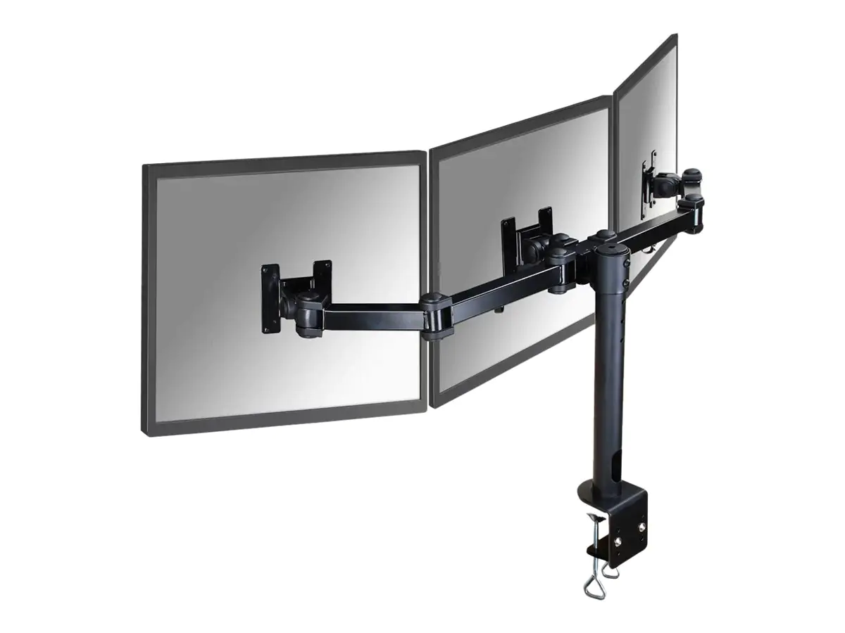 Neomounts FPMA-D960D3 - Befestigungskit - Voll beweglich - für 3 LCD-Anzeigen - Schwarz - Bildschirmgröße: 25.4-53.3 cm (10"-21") - Klemmmontage, Tischmontage