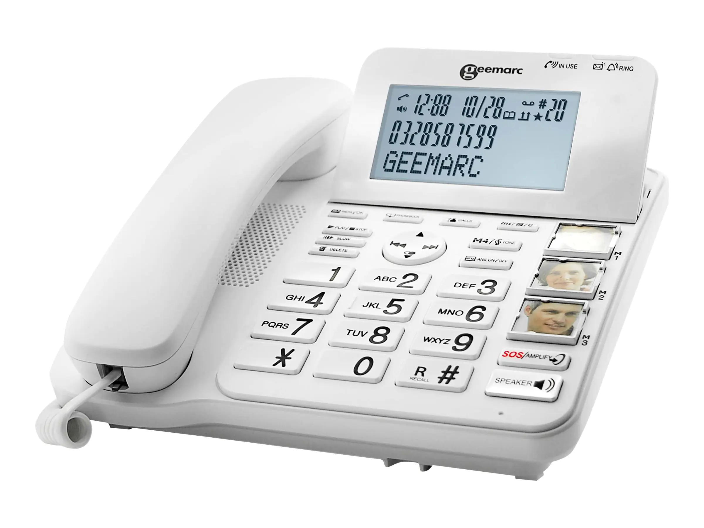 Geemarc CL595 - Telefon mit Schnur - Anrufbeantworter