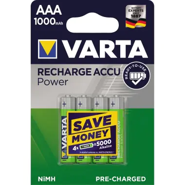 Varta Professional - Batterie 4 x AAA - NiMH - (wiederaufladbar) - 1000 mAh