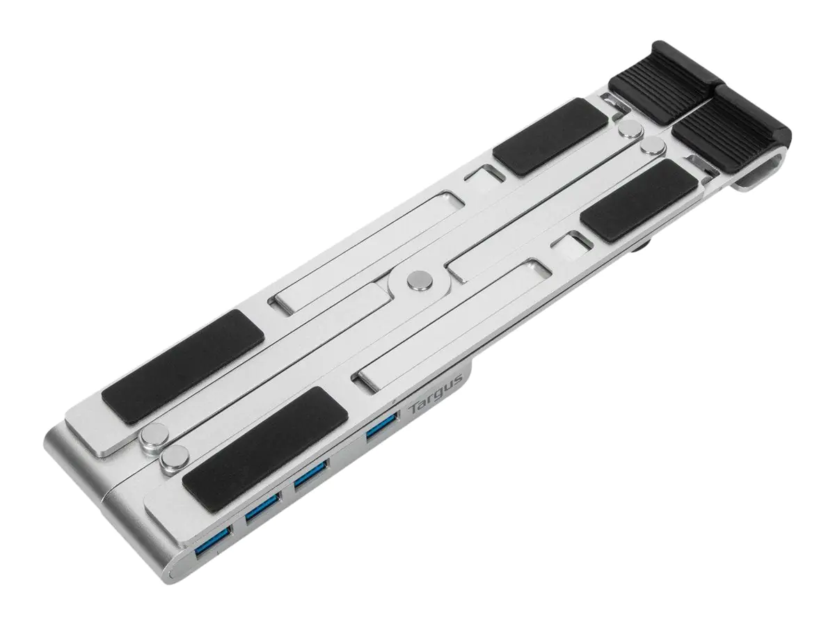Targus - Notebook-Ständer - mit 4-Port-USB-Hub - 10" - 15.6" - Silber