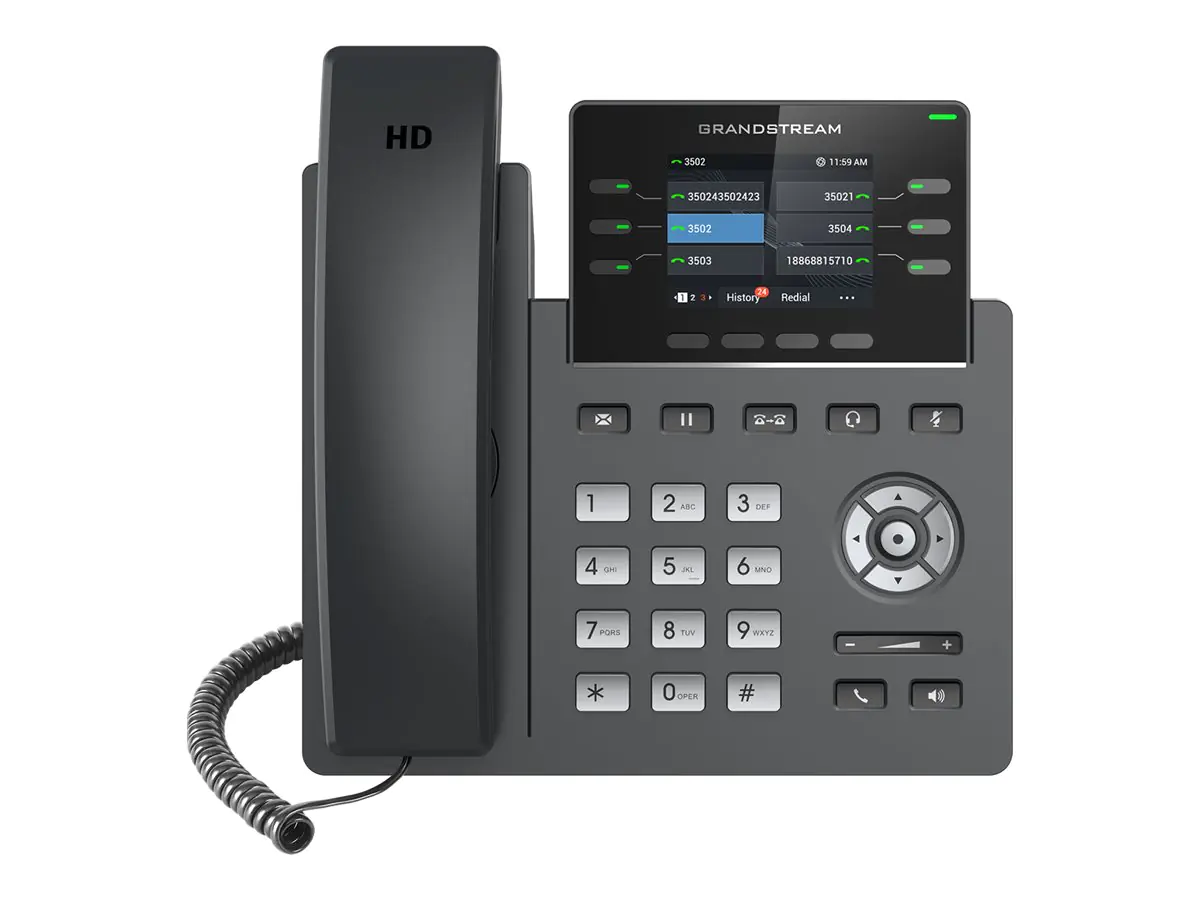 Grandstream GRP2613W - VoIP-Telefon mit Rufnummernanzeige/Anklopffunktion - IEEE 802.11a/b