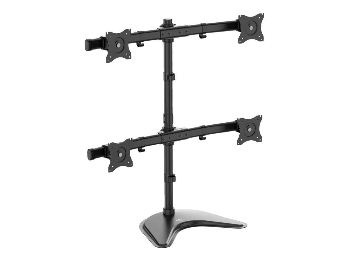 Eaton Tripp Lite Series TV Desk Mount Monitor Stand Quad-Display Swivel Tilt for 13" to 27"