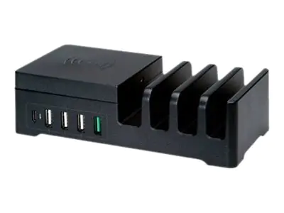 ROLINE Ladestation - QC 3.0 - 5 Ausgabe- anschlussstellen (4 x USB, USB-C) - 19.11.1012