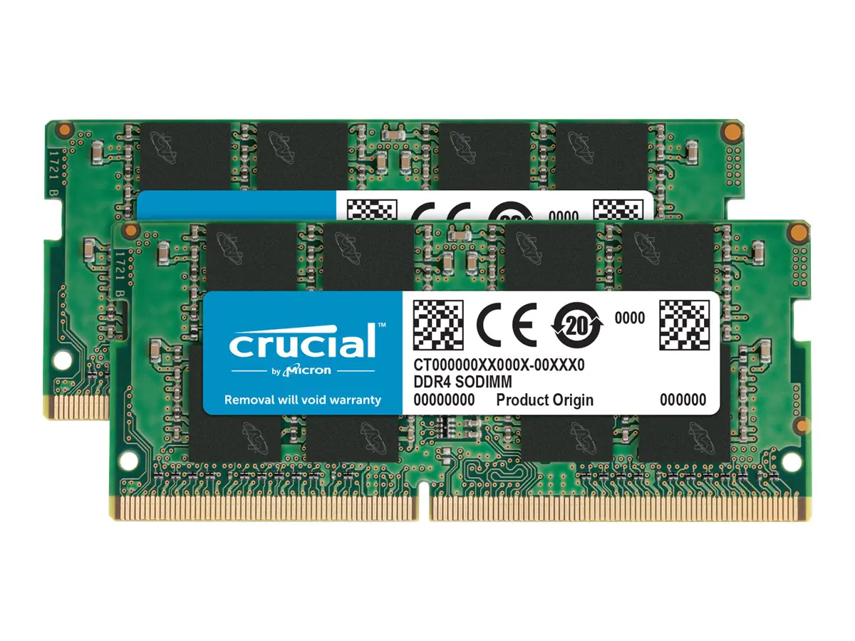 Crucial - DDR4 - kit - 32 GB: 2 x 16 GB - SO DIMM 260-PIN - 3200 MHz / PC4-25600 - CL22 - 1.2 V - ungepuffert - non-ECC