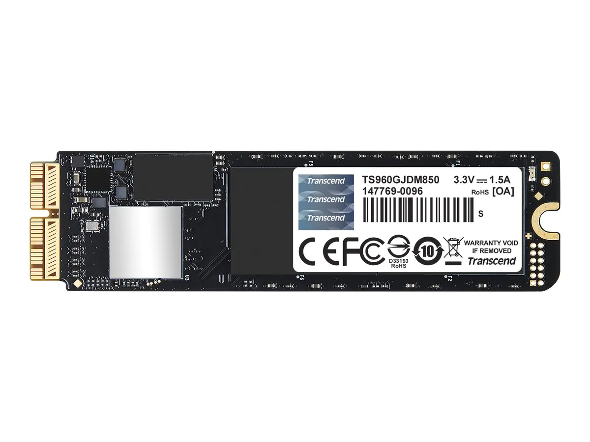 Transcend JetDrive 855 - SSD - 960 GB - extern (tragbar) - NVMe (NVMe) - Thunderbolt
