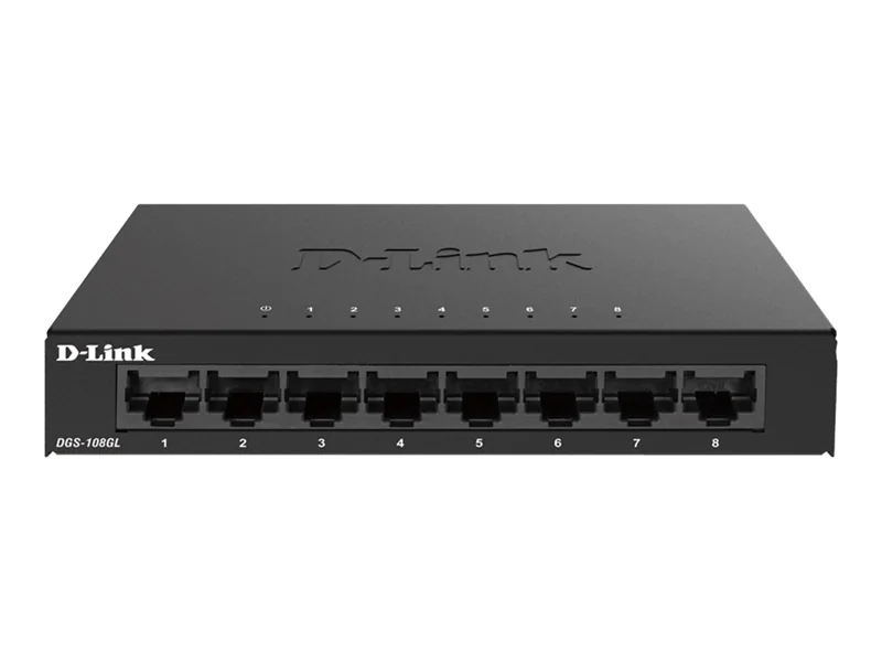 D-Link DGS 108GL - Switch - unmanaged - 8 x 10/100/1000 - Desktop