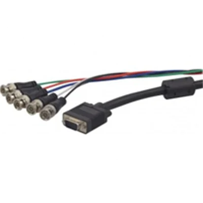 exertis Connect - Component-Video-Kabel - HD-15 (VGA) (M) zu BNC (M) - 1.8 m - geformt - Grau