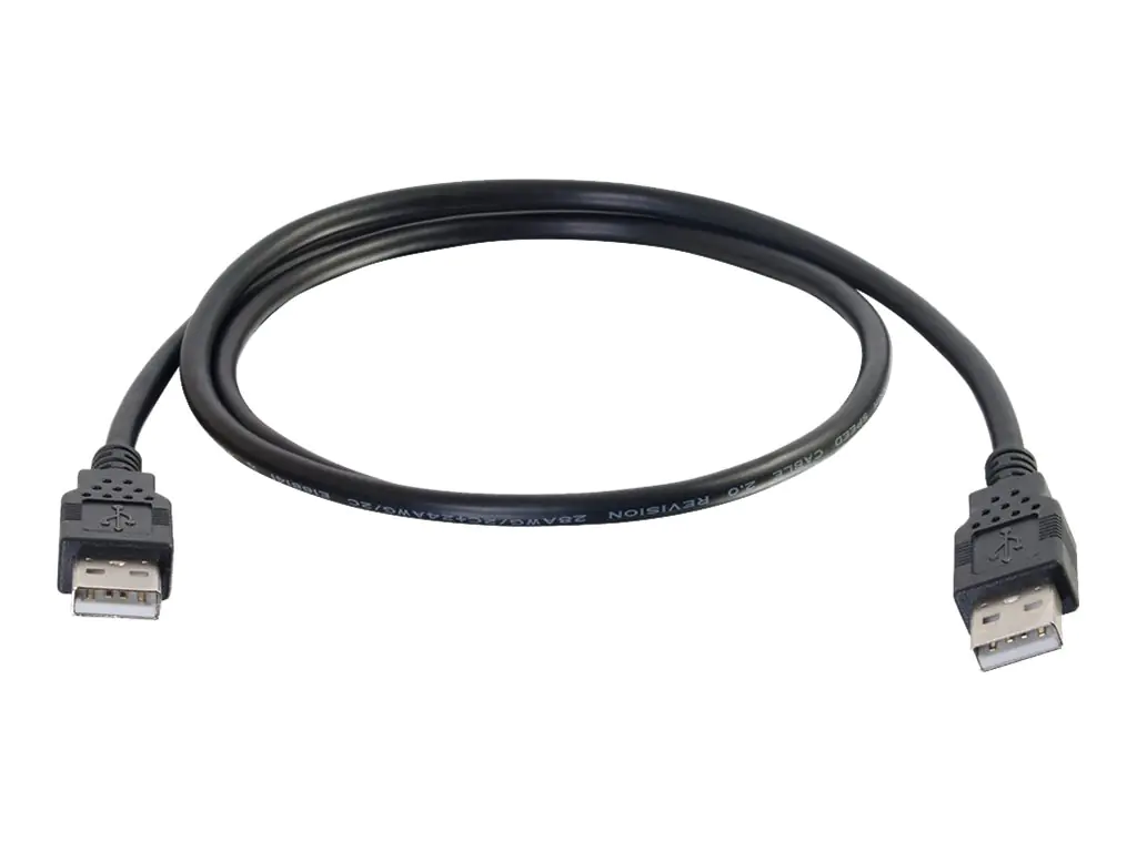 C2G 3.3ft USB Cable - USB A to USB A Cable - USB 2.0 - Black - M/M - USB-Kabel - USB (M) zu USB (M) - USB 2.0 - 1 m - Schwarz