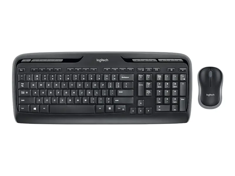 Logitech Wireless Combo MK330 - Tastatur-und-Maus-Set - kabellos - 2.4 GHz - Spanisch - Schwarz