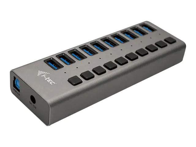 i-Tec USB 3.0 Charging HUB 10 port + Power Adapter 48 W - Hub - 10 x SuperSpeed USB 3.0 - Desktop