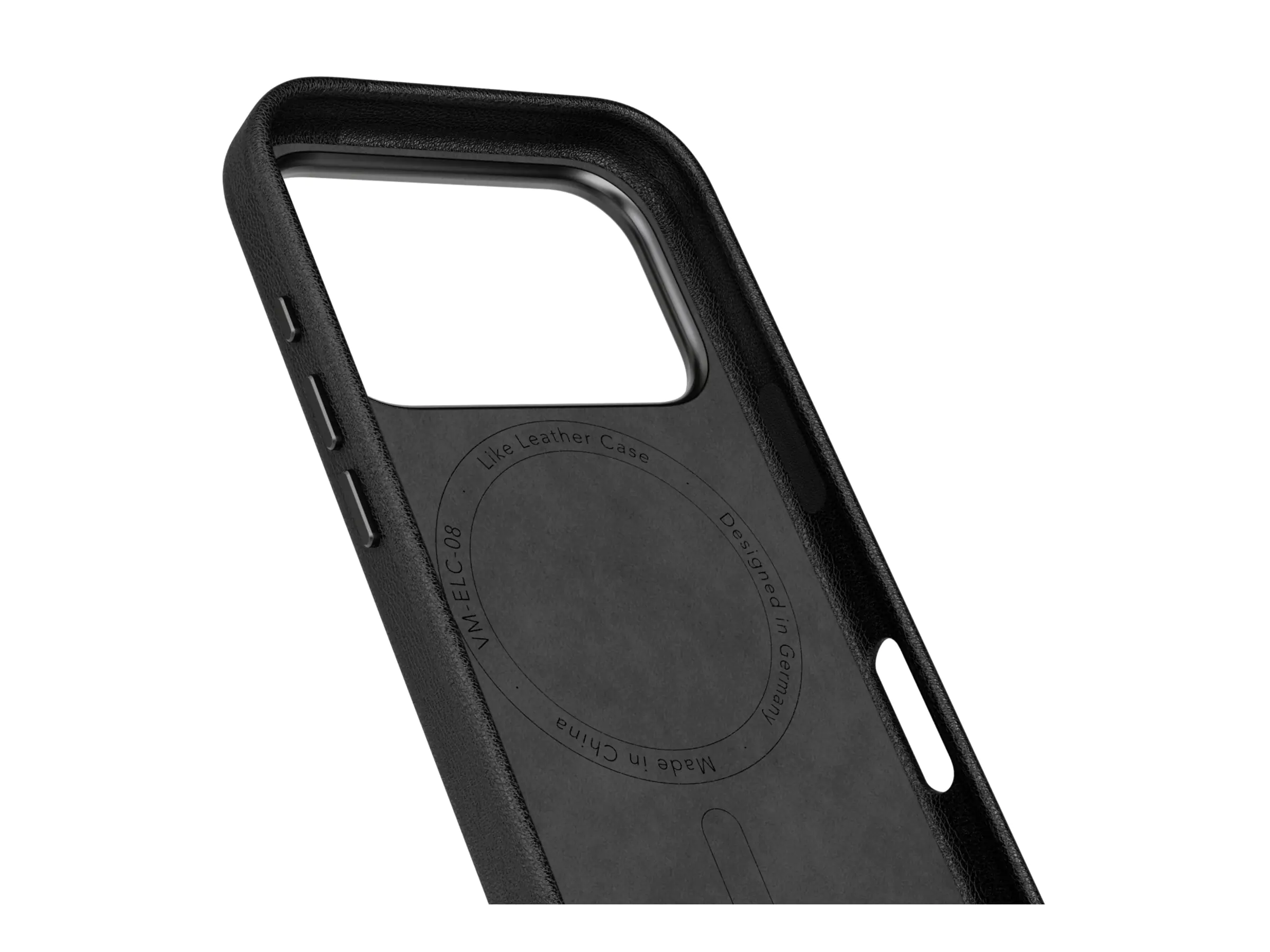 Vonmählen Kunstleder-Case für iPhone 17 Pro Max schwarz