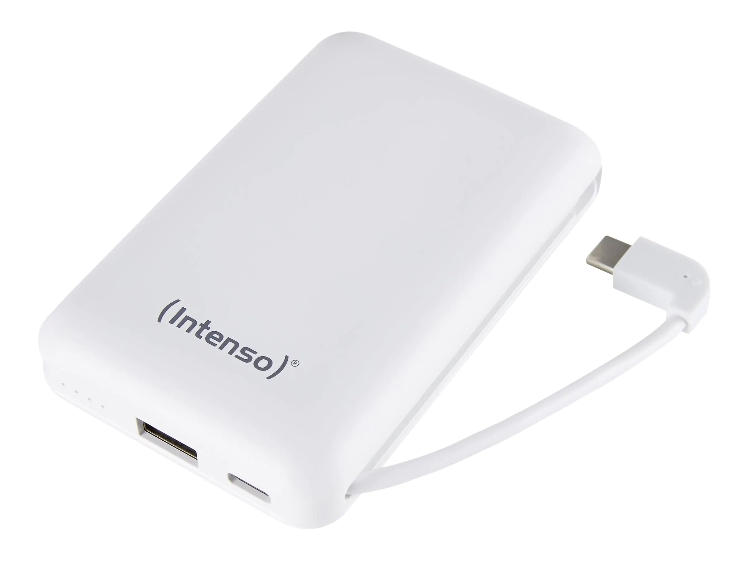 Intenso Powerbank XC10000 - Powerbank - 10000 mAh - 3 A - 2 Ausgabeanschlussstellen (USB, 24 pin USB-C) - weiß