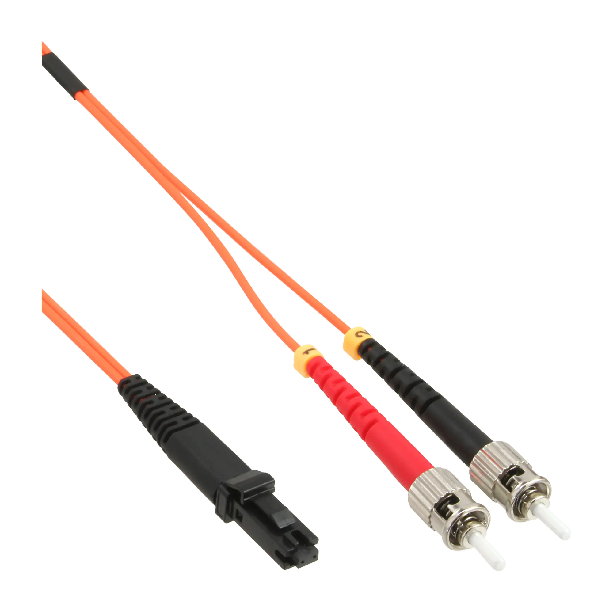 InLine - Patch-Kabel - MT-RJ Multimodus (M) zu ST multi-mode (M) - 2 m - Glasfaser - 50/125 Mikrometer - OM2 - halogenfrei