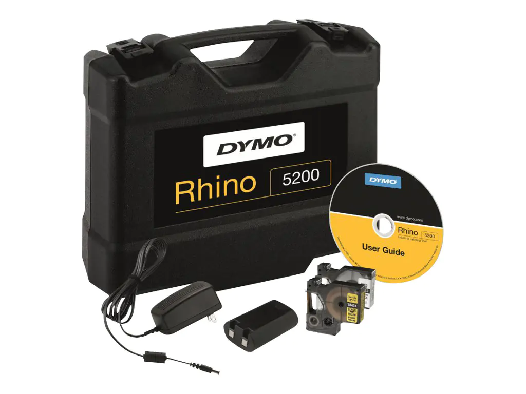 Dymo Rhino 5200 - Hard Case Kit - Beschriftungsgerät - s/w - Rolle (1,9 cm) S0841400