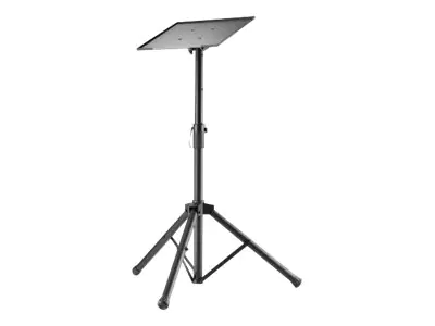 Manhattan TV/Monitor/Projector/Laptop Mount, Tripod Floor Stand, 1 screen/device, Screen Sizes: 13-32", VESA 75x75 to 100x100mm, Max 15kg, Height Adjustable, Black, Lifetime Warranty - Aufstellung - Stativ - für Notebook / Tablet / Projektor - tragbar - S