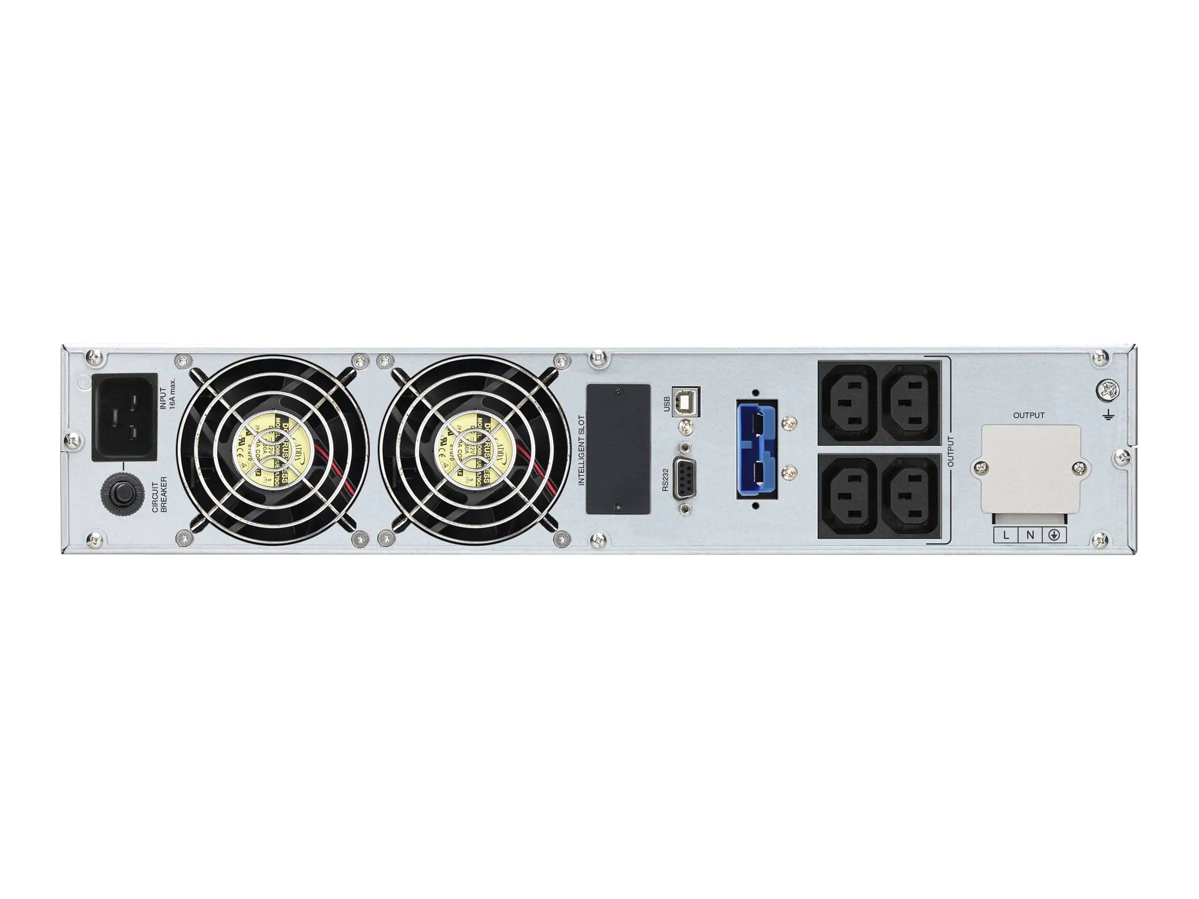 PowerWalker VFI 3000 CRM LCD - USV (in Rack montierbar/extern) - AC 110-300 V - 2400 Watt - 3000 VA - 9 Ah - RS-232, USB - Ausgangsanschlüsse: 4 - 2U - 48.3 cm (19")