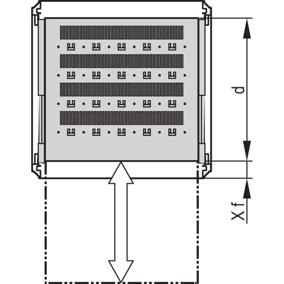 SCHROFF 19"FA AUS C 500 VOL 7035 - Rack-Zubehör - Rack-Zubehör 22130353