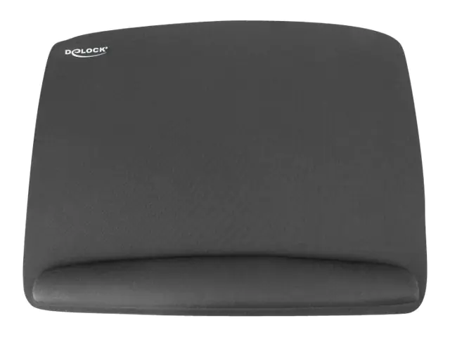 Delock Ergonomic - Mauspad mit Handgelenkpolsterkissen - Schwarz