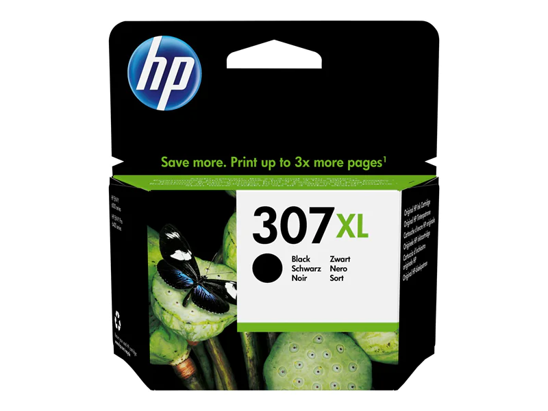 HP 307XL - 7 ml - Besonders hohe Ergiebigkeit - Schwarz - original - Tintenpatrone - für Deskjet 23XX, 27XX, 28XX, 41XX, 42XX; DeskJet Plus 41XX; ENVY 60XX, 64XX; ENVY Pro 64XX
