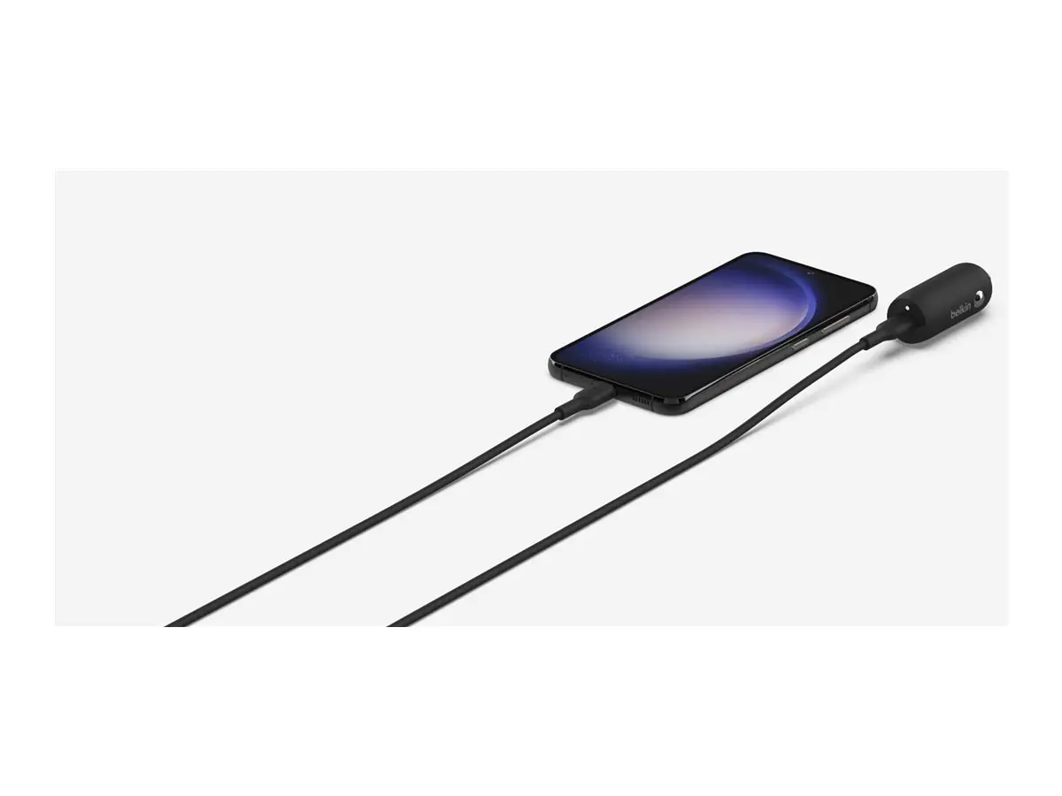 Belkin BoostCharge - Auto-Netzteil - 30 Watt - 3 A - Fast Charge, Power Delivery 3.1 (24 pin USB-C) - Schwarz