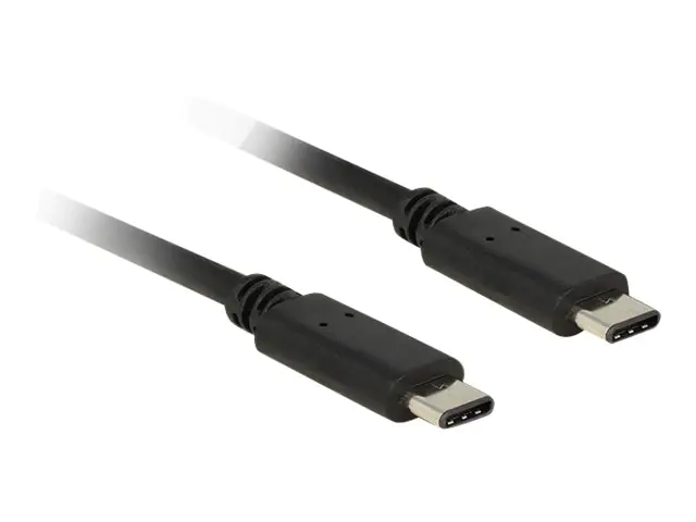 Delock - USB-Kabel - 24 pin USB-C (M) zu 24 pin USB-C (M) - USB 2.0 - 50 cm - Schwarz