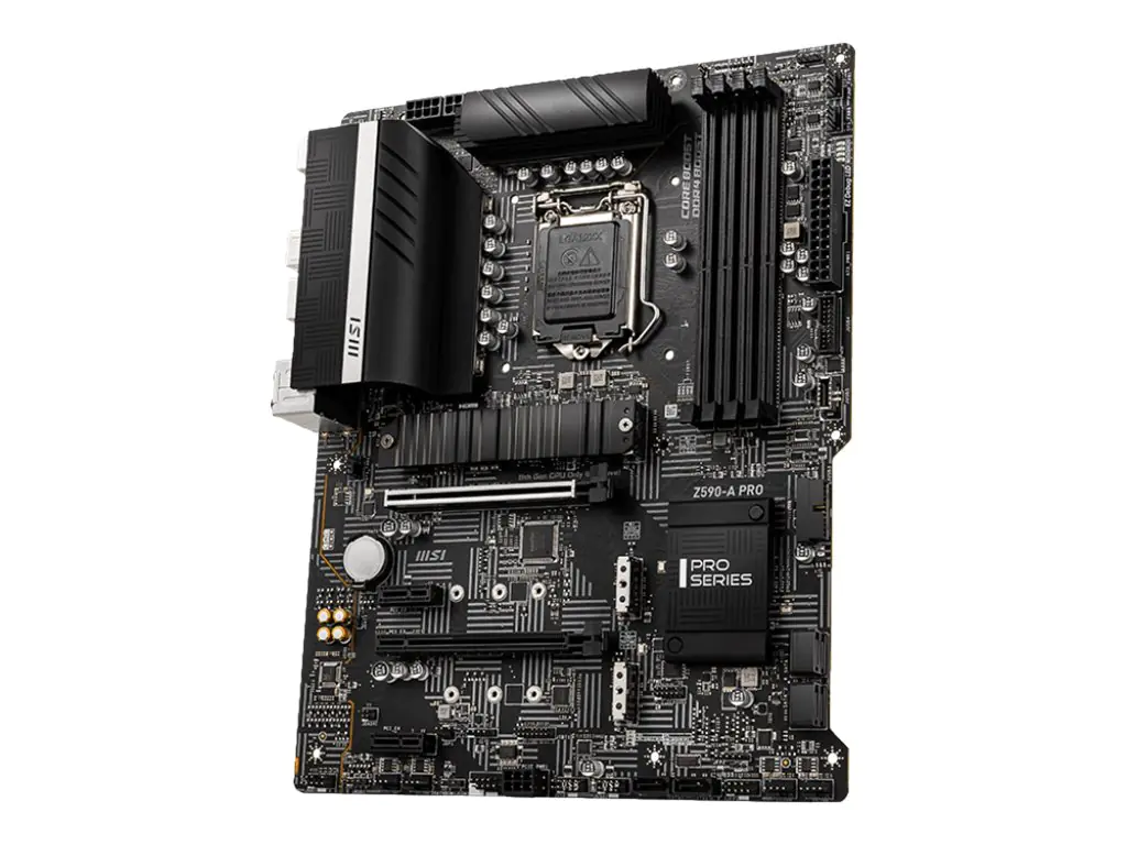 MSI Z590-A PRO - Motherboard - ATX - LGA1200-Sockel - Z590 Chipsatz - USB-C Gen2, USB 3.2 Gen 1, USB 3.2 Gen 2, USB-C Gen 2x2 - 2.5 Gigabit LAN - Onboard-Grafik (CPU erforderlich) - HD Audio (8-Kanal)