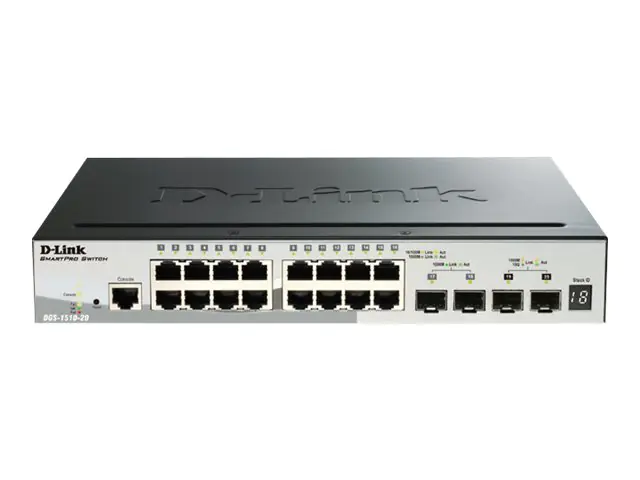 D-Link Switch 20 Desktop, an Rack montierbar - 1U
