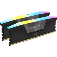 CORSAIR Vengeance RGB - DDR5 - Kit - 64 GB: 2 x 32 GB - DIMM 288-PIN - 6000 MHz / PC5-48000 - CL30 - 1.4 V - ungepuffert - Schwarz
