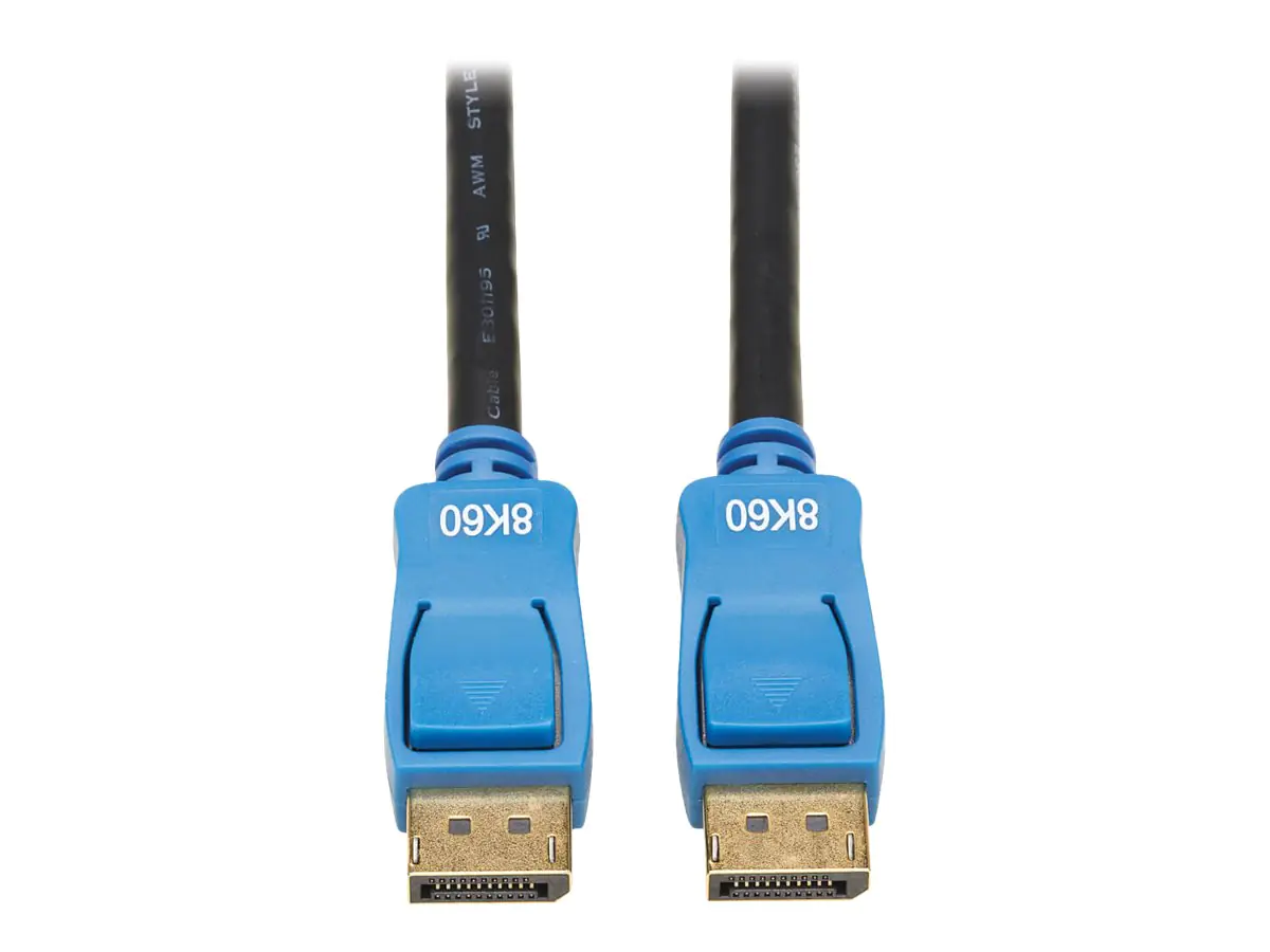 Tripp Lite DisplayPort 1.4 Cable - 8K UHD @ 60 Hz, HDR, HBR3, HDCP 2.2, 4:4:4, BT.2020, M/M, Black, 9 ft. - DisplayPort-Kabel - DisplayPort (M) zu DisplayPort (M) - DisplayPort 1.4 - 2.74 m - 8K Unterstützung - Schwarz