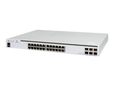 Alcatel-Lucent OmniSwitch 6560-P24X4 - Switch - L2+ - managed - 24 x 10/100/1000 (PoE+) + 2 x Gigabit SFP + 4 x 1 Gigabit / 10 Gigabit SFP+ (Uplink / Stacking) - an Rack montierbar - PoE+ - AC 90 - 260 V