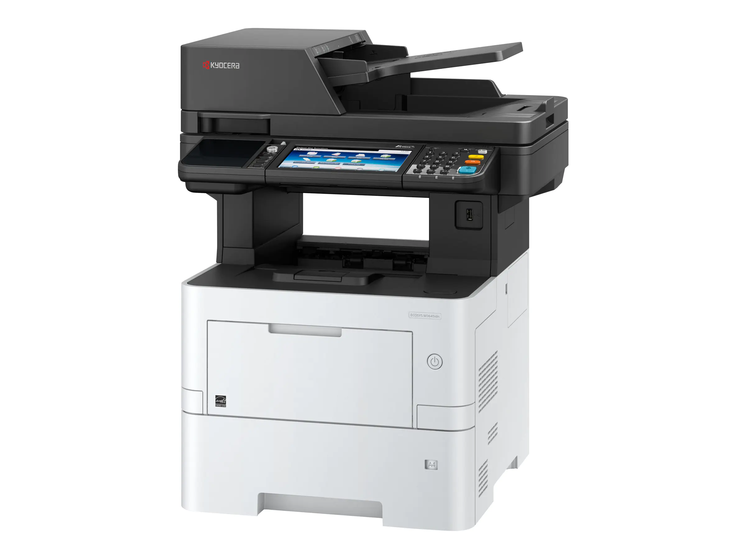 Kyocera ECOSYS M3645IDN - Multifunktionsdrucker - s/w - Laser - A4 (210 x 297 mm), Legal (216 x 356 mm) (Original) - A4/Legal (Medien) - bis zu 45 Seiten/Min. (Kopieren) - bis zu 45 Seiten/Min. (Drucken) - 600 Blatt - 33.6 Kbps - USB 2.0, Gigabit LAN, USB