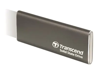 Transcend ESD265C - SSD - 500 GB - extern (tragbar) (USB-C Steckverbinder) - 256-Bit-AES - Iron Gray