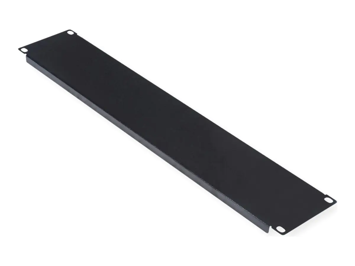 ROLINE Blindabdeckung - Jet Black, RAL 9005 - 2U - 48.3 cm (19") 26.21.0094