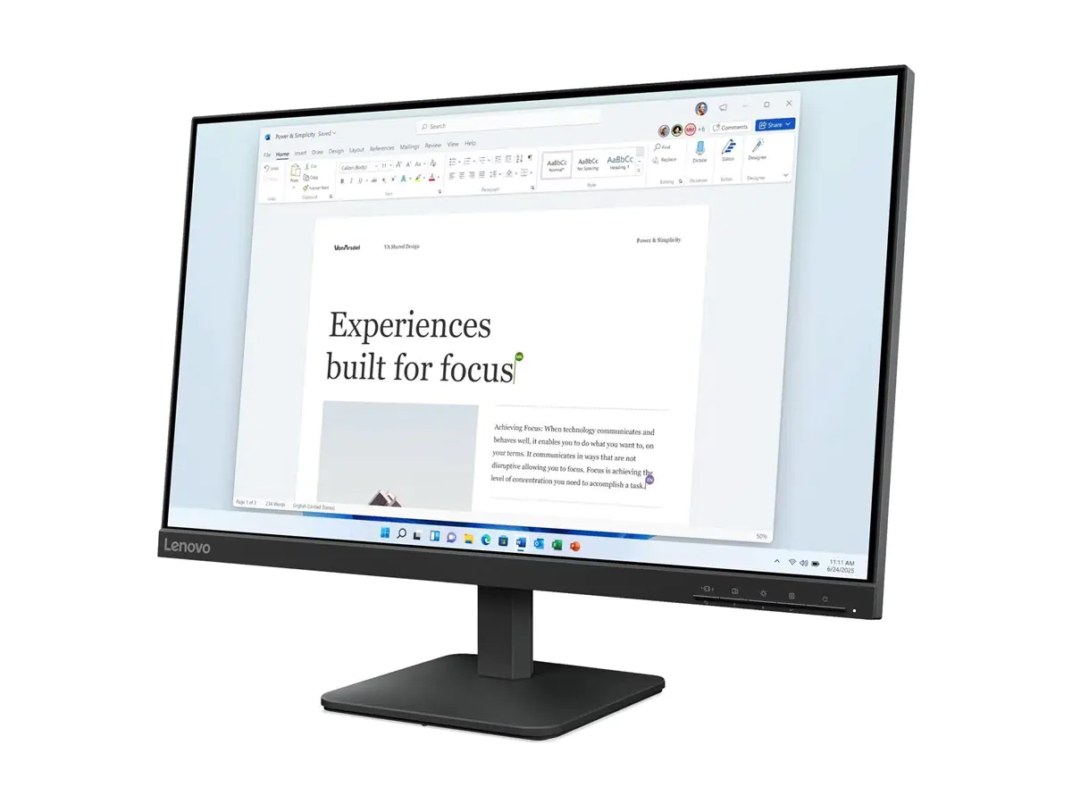 Lenovo L24-41 - 23.8" Full-HD IPS HDMI VGA - Flachbildschirm (TFT/LCD) - 23,8"