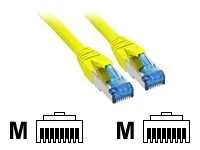 InLine - Patch-Kabel - RJ-45 (M) zu RJ-45 (M) - 2 m - SSTP-Kabel - CAT 6a - halogenfrei - Gelb