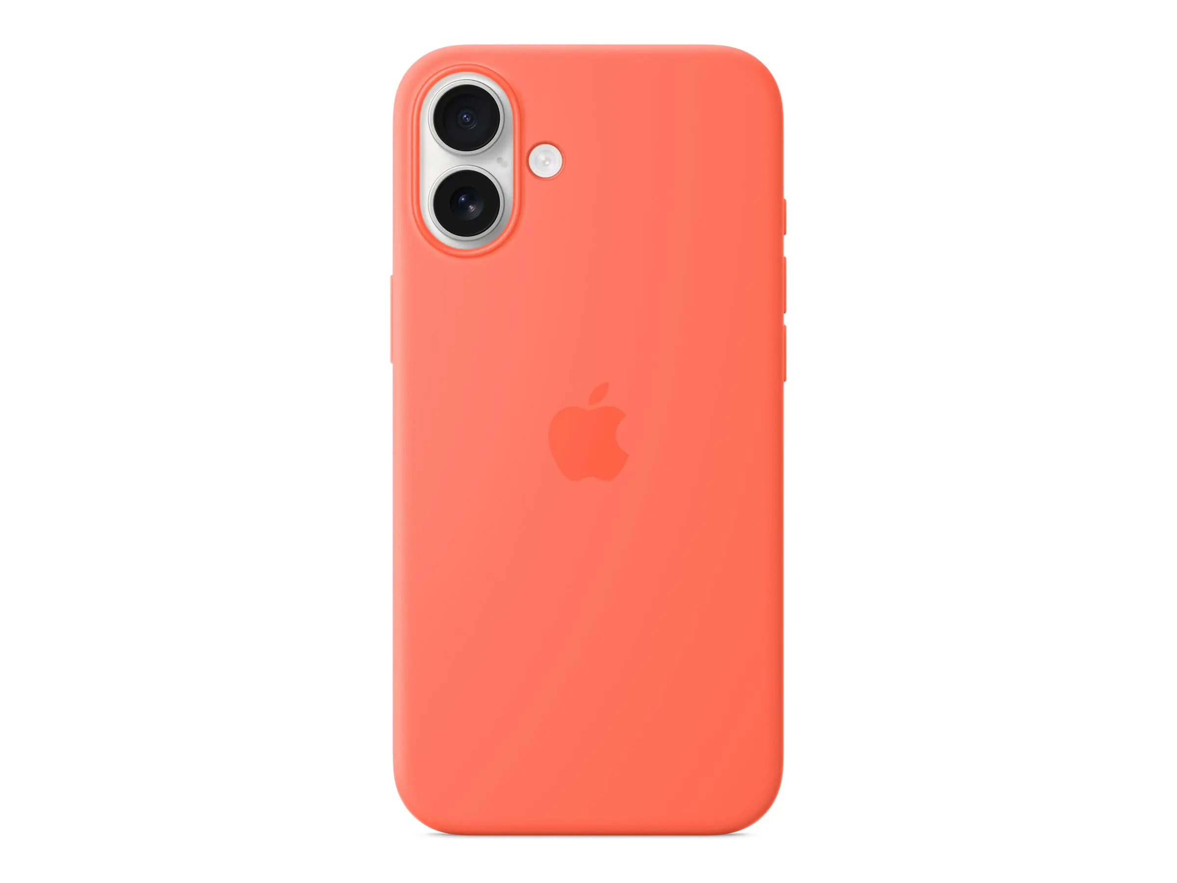 Apple - Hintere Abdeckung für Mobiltelefon - kompatibel mit MagSafe - Silikon - Tangerine - für iPhone 16 Plus