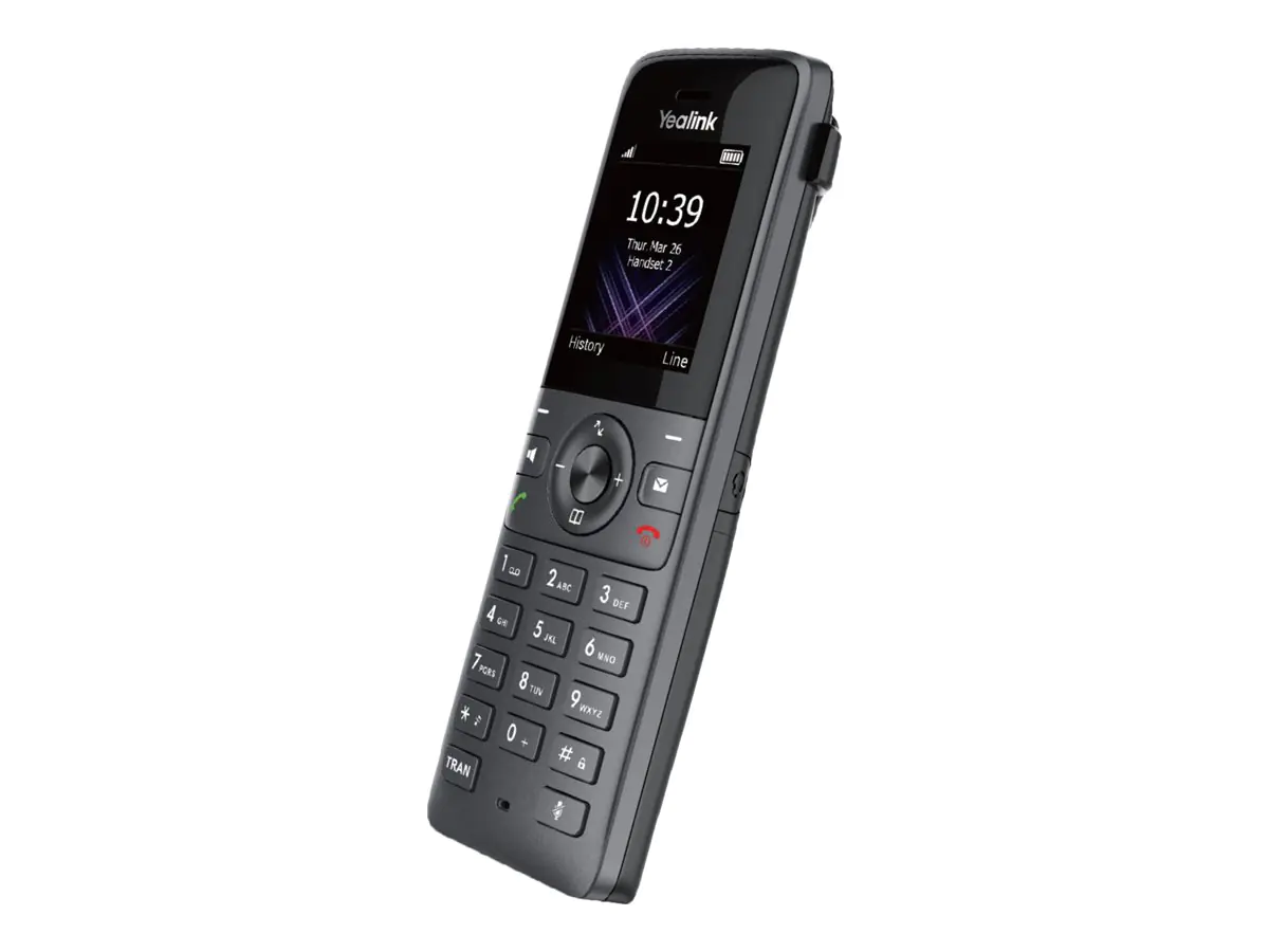 Yealink W73P - Schnurloses VoIP-Telefon mit Rufnummernanzeige - DECT - dreiweg Anruffunktion - SIP, SIP v2, VQ-RTCPXR, RTCP-XR - Space-grau, Classic Gray