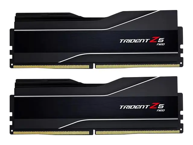 G.Skill Trident Z5 Neo - DDR5 - Kit - 32 GB: 2 x 16 GB - DIMM 288-PIN - 6000 MHz / PC5-48000 - CL36 - 1.35 V - ungepuffert - non-ECC - mattschwarz