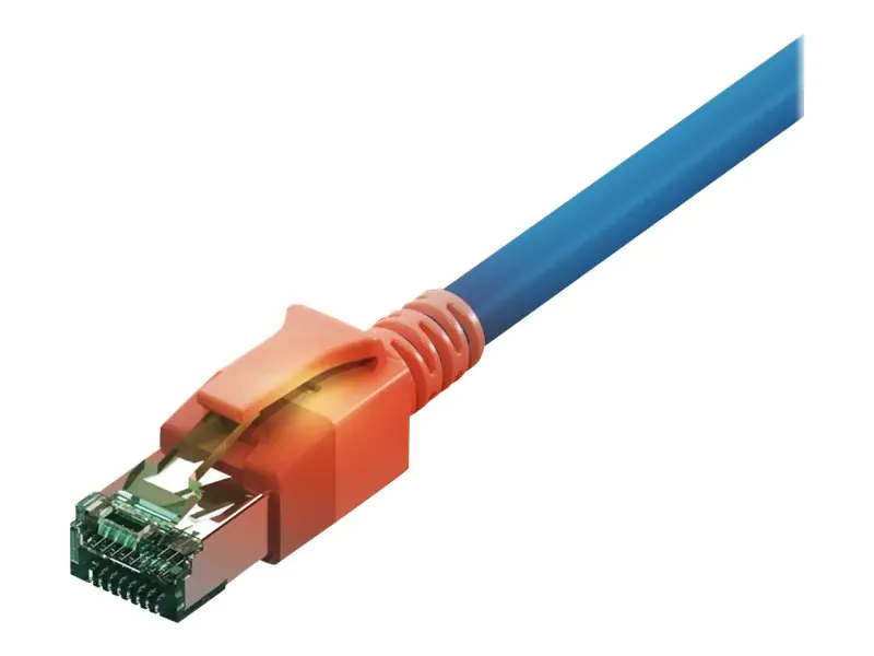 saCon - Patch-Kabel - RJ-45 (M) zu RJ-45 (M) - 2 m - SFTP - CAT 6a - IEEE 802.5/IEEE 802.3 - halogenfrei - Blau