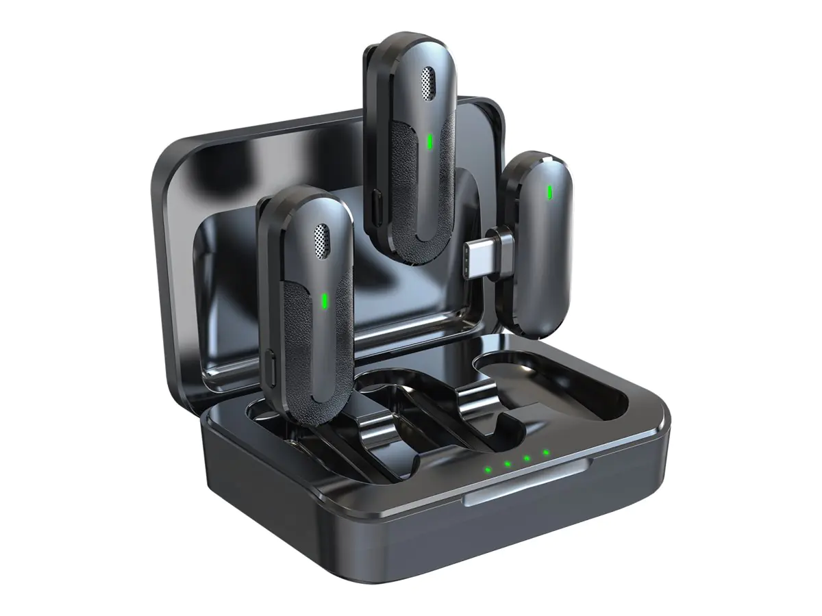 Technaxx TX-301, Lavalier-Mikrofon, 15 m, Batterie, Bodypack-Empfänger, Acrylnitril-Butadien-Styrol (ABS), USB Typ-C 5212