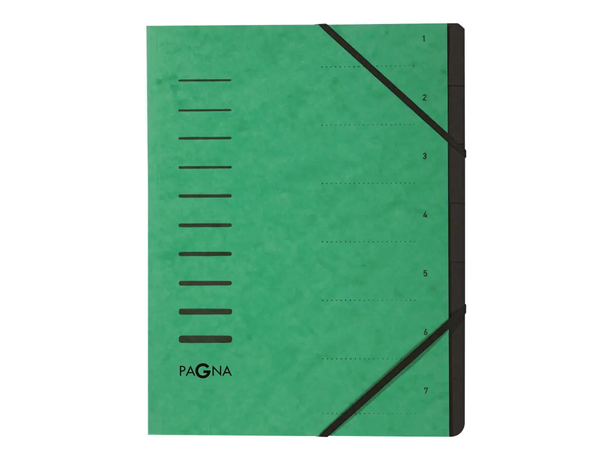 Pagna Office - Gliederungsordner - 7 Fächer - 7 Teile - Rückenbreite: 5 mm - für A4 (210 x 297 mm) 40058-03