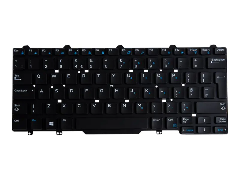 Dell - Ersatztastatur Notebook - hinterleuchtet - GB