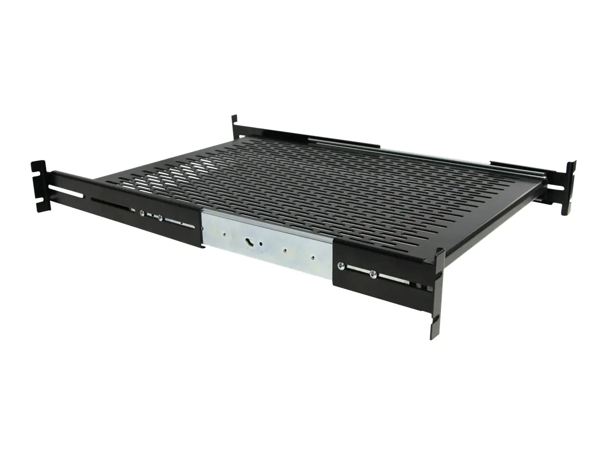 StarTech.com Sliding Vented Rack Mount Shelf - Rack UNISLDSHF19