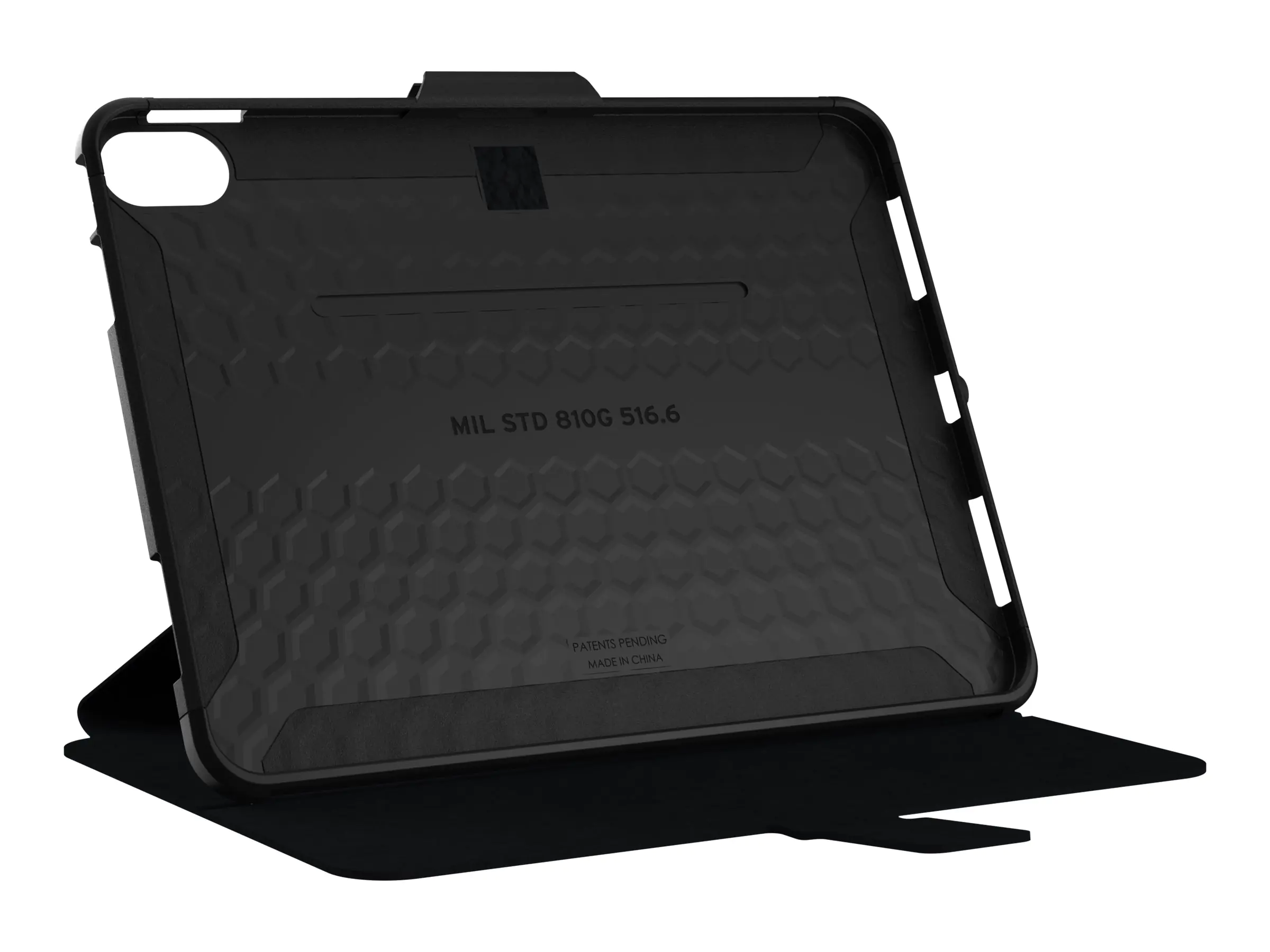 UAG Rugged Case for iPad 10.9 (10th Gen, 2022) - Scout Folio Black - Bildschirmschutz für Tablet - Thermoplastisches Polyurethan (TPU) - Schwarz - 10.9" - für Apple 10.9-inch iPad (10. Generation)