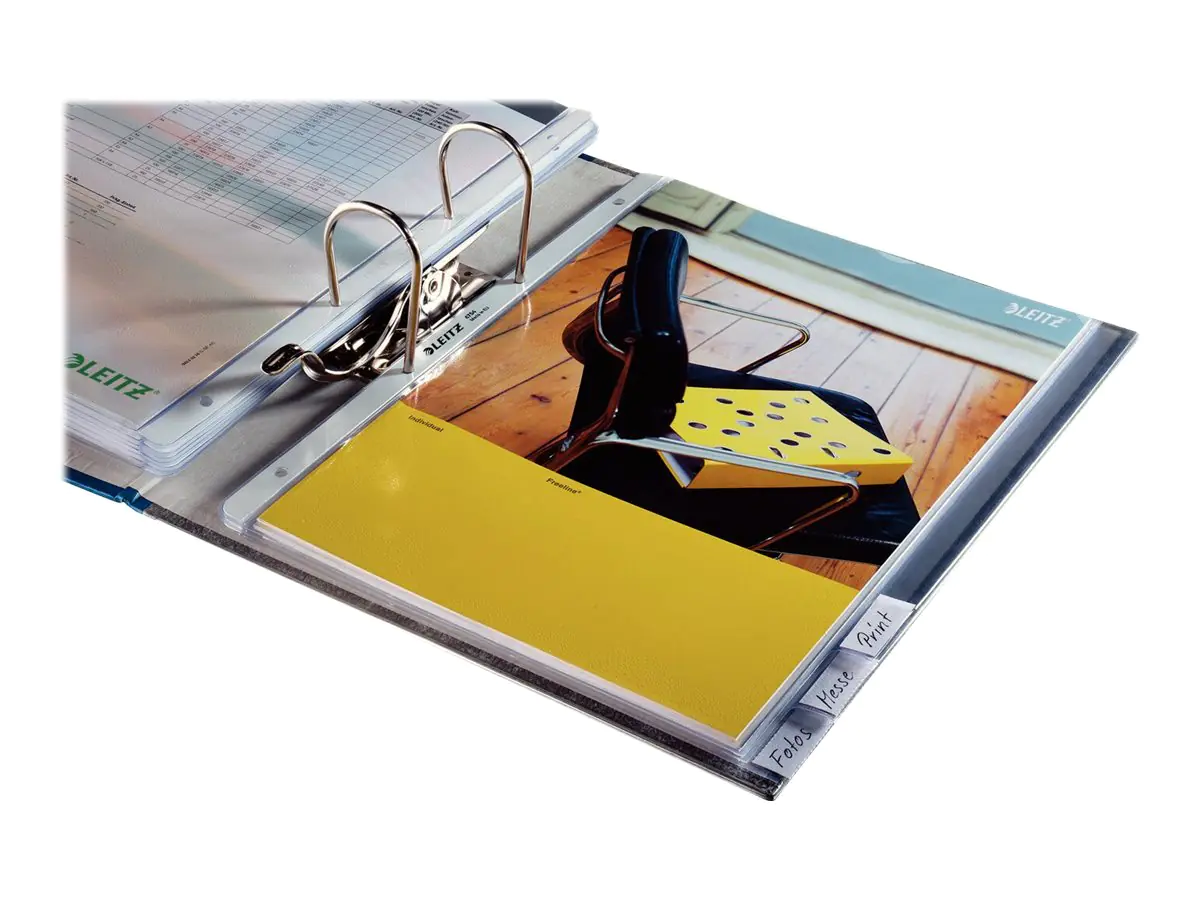 Leitz Register 43700000 blanko DIN A4 10teilig PP grau