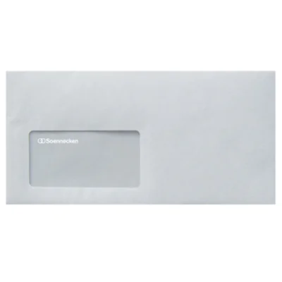 Soennecken Briefhülle 1305 DIN lang 80g mF hk hf weiß 1.000 St./Pack.