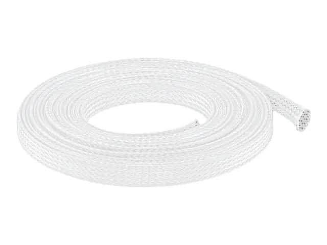 DeLOCK Braided Sleeving stretchable - Expandierbare geflochtene Ummantelung - 5 m - weiß