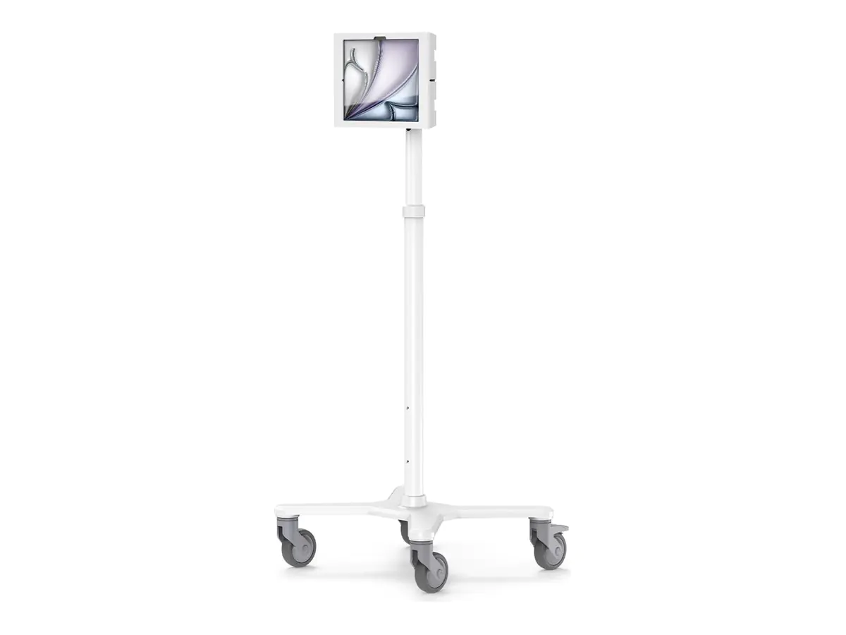 Compulocks iPad Air M2 & M3 13", Apex Enclosure Rolling Cart - Rise Freedom Extended White - Befestigungskit (Gehäuse, Wagenständer) MCRSTDEXW13APXW