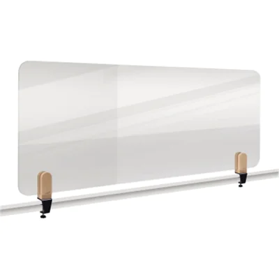 LEGAMASTER ELEMENTS Tischtrennwand transparent 60x160cm Klammern, Schreibtisch-Trennwand, Transparent, 1600 x 5 mm, Polymethylmethacrylat (PMMA), Klemme, 4,8 cm 7-209712