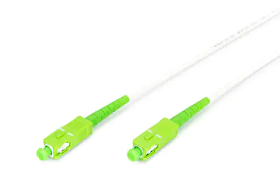 DIGITUS Glasfaser Patchkabel, stahlarmiert, simplex, singlemode, SC/APC SC/APC, 10 m